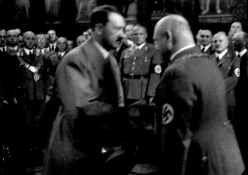 Adolf Hitler thanks mayor Krebs